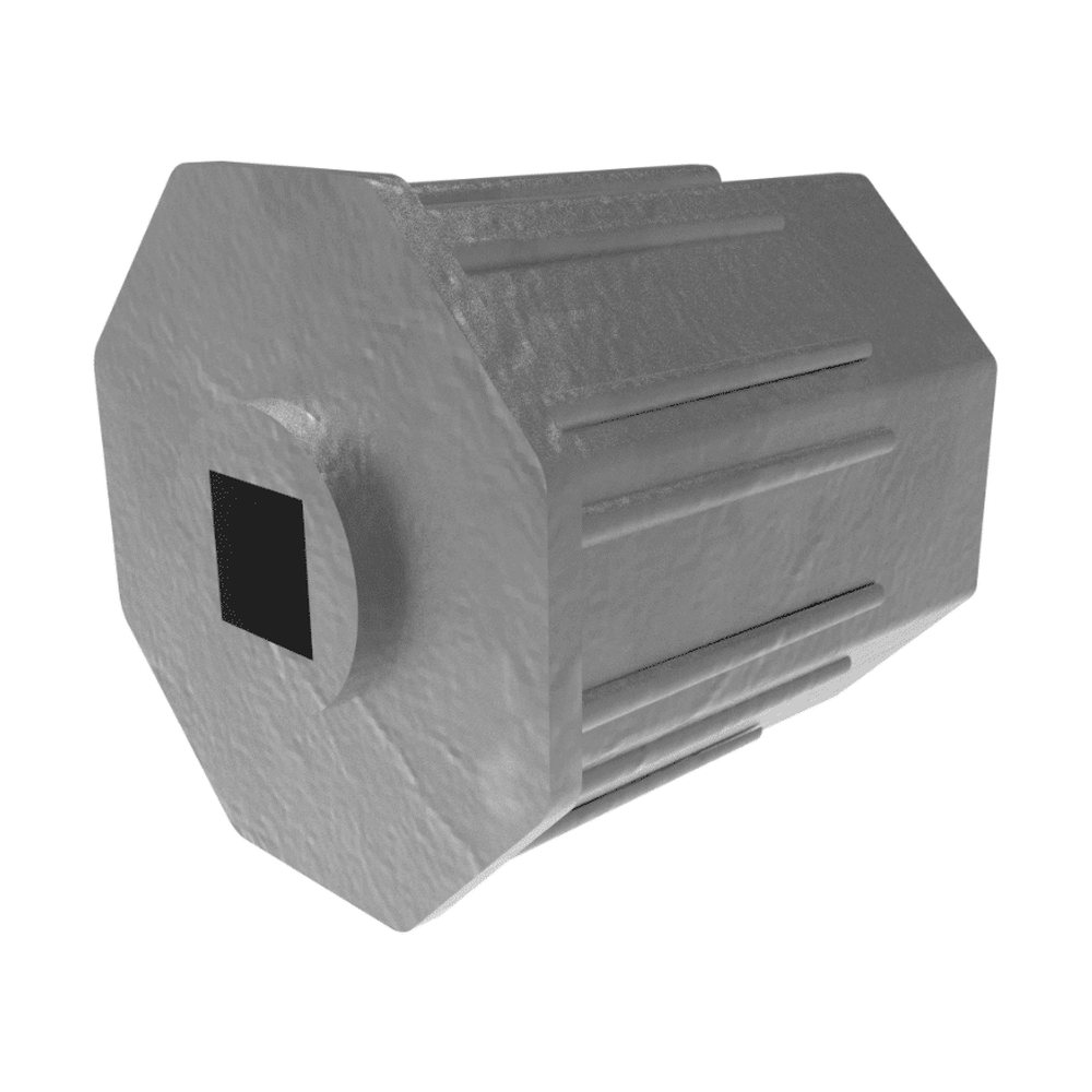 60 mm Redüktörlü Alüminyum Boru Başı