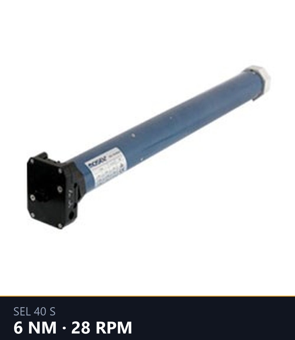 Mosel Sel 40 S 6NM/28RPM Düz Tüp Motor